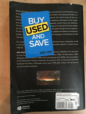 Western Philosophy: An Anthology,Used