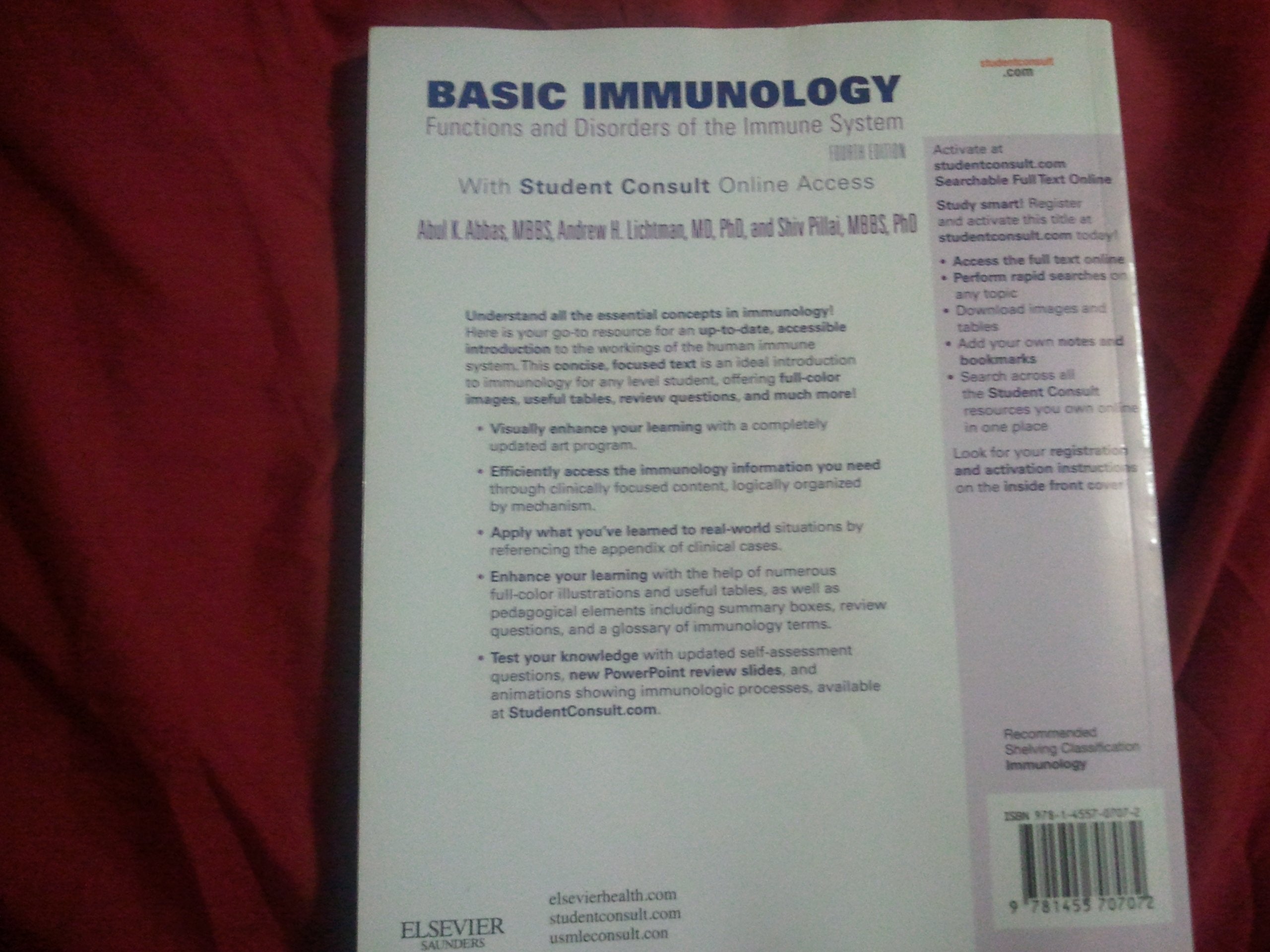 Basic Immunology: Functions and Disorders of the Immune System,New