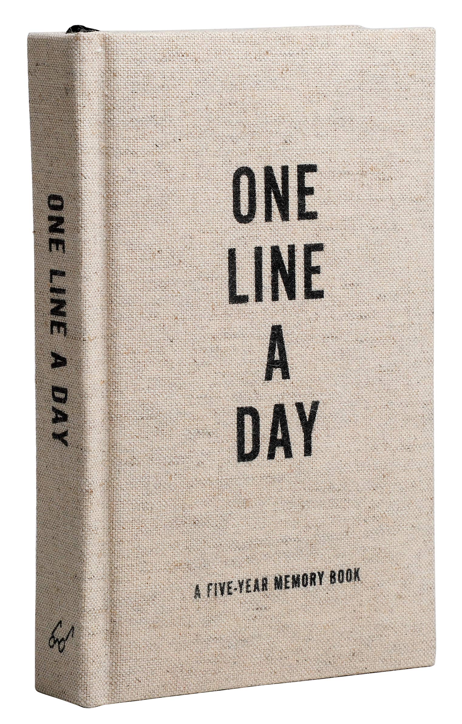 Canvas One Line a Day: A FiveYear Memory Book (Yearly Memory Journal and Diary, Natural Canvas Cover),New