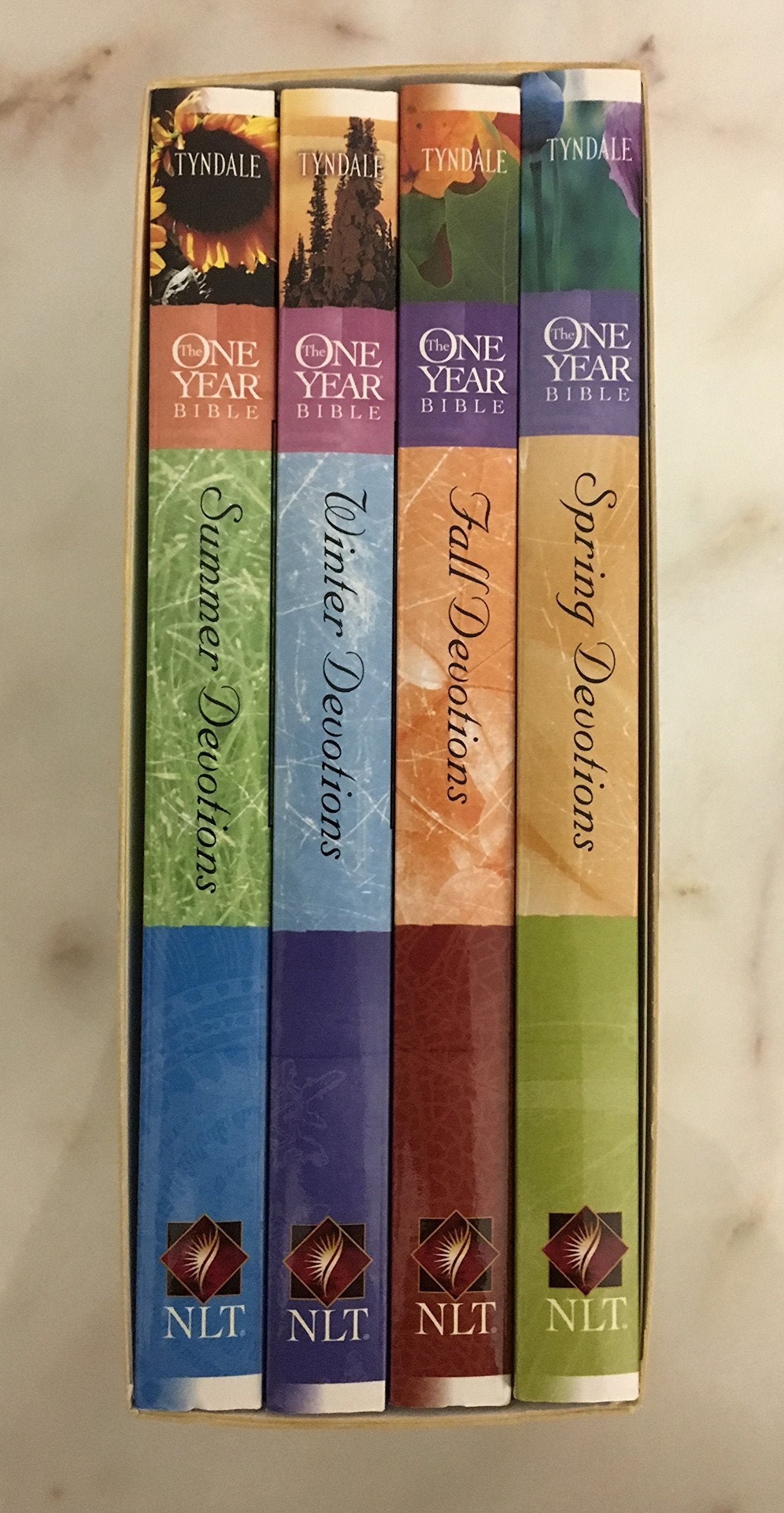 One Year Seasonal Bible NLT slipcase set (One Year Seasonal Gift Set),Used