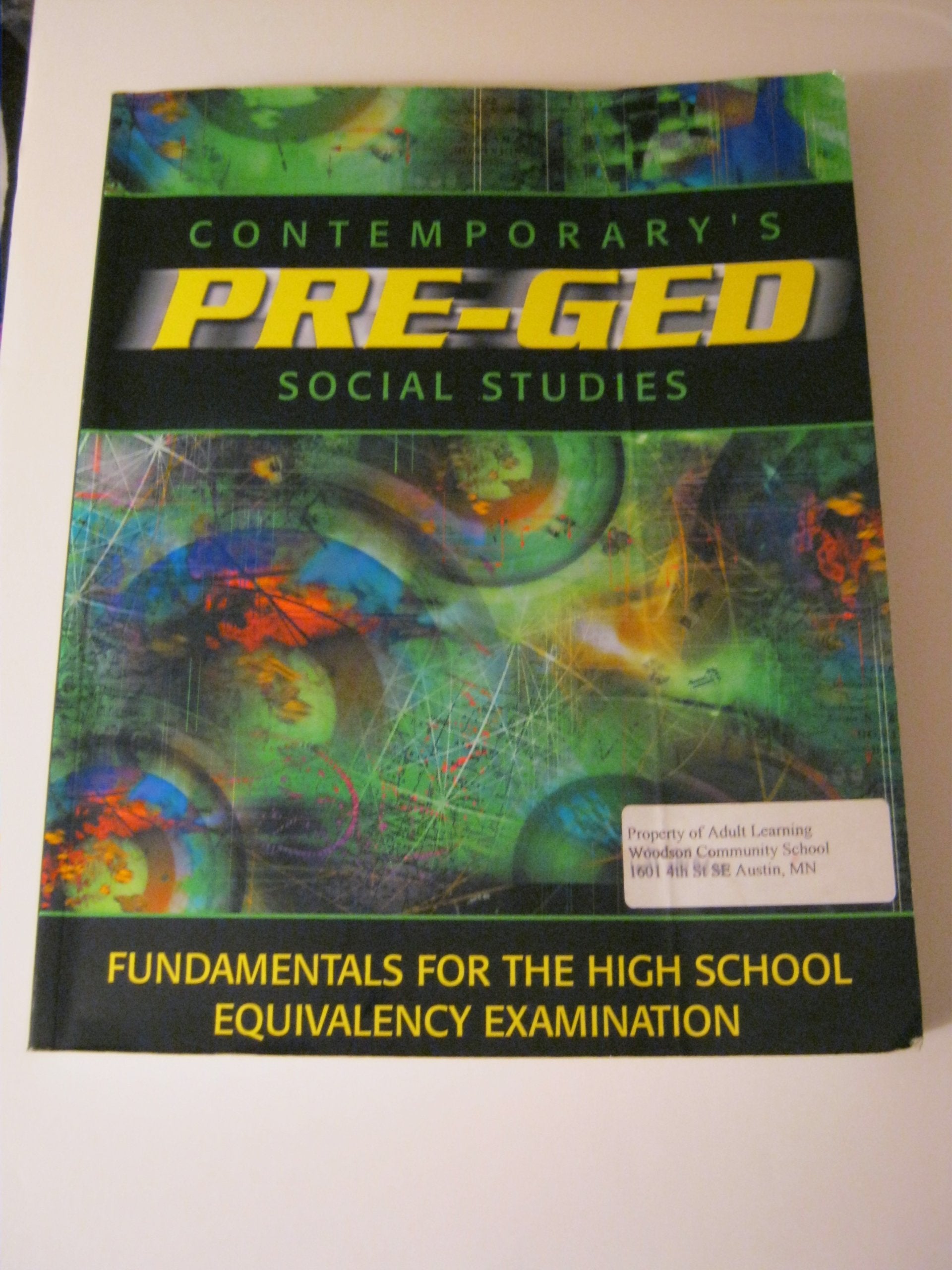 PreGED Satellite Book: Social Studies (GED Calculators),New