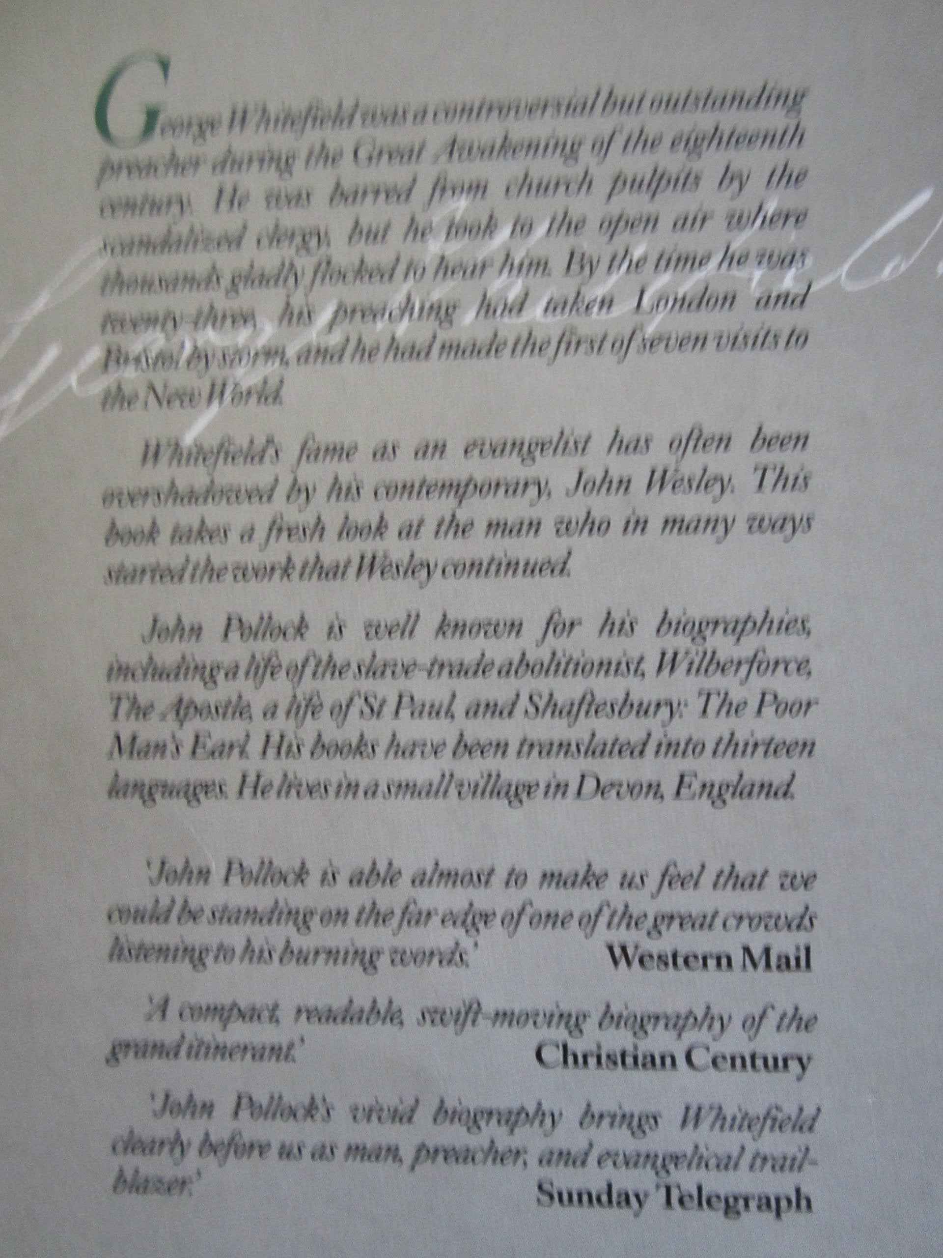 George Whitefield and the Great Awakening,Used