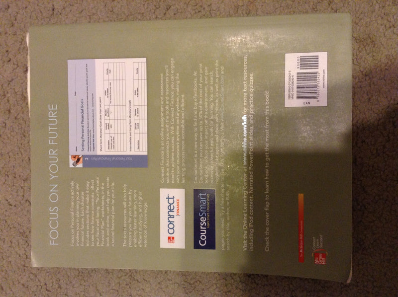 Focus On Personal Finance (The Mcgrawhill/Irwin Series In Finance, Insurance And Real Estate),Used
