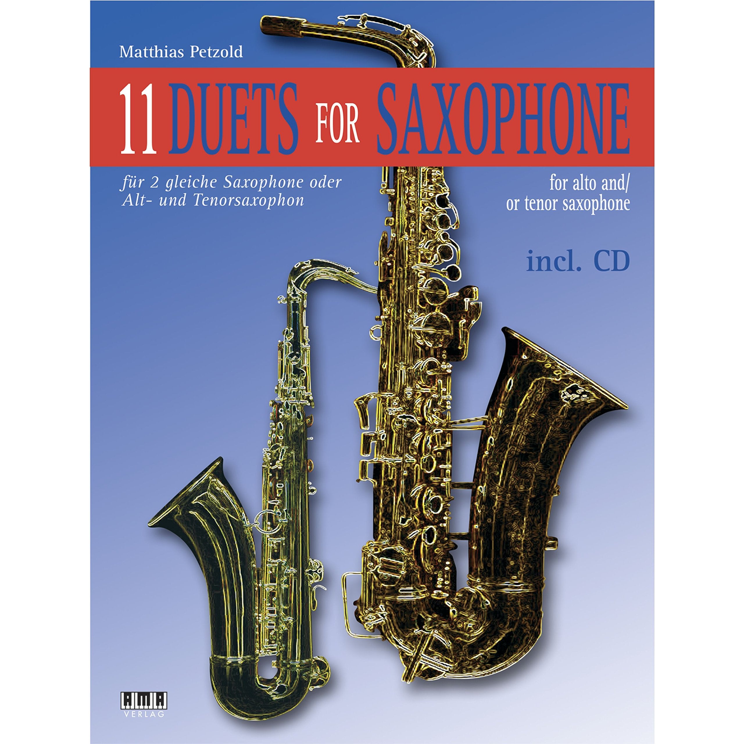 11 Duets for Saxophone for Alto and/or Tenor Saxophone,Used