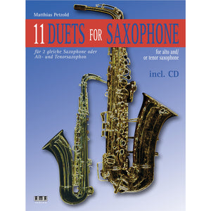 11 Duets for Saxophone for Alto and/or Tenor Saxophone,Used