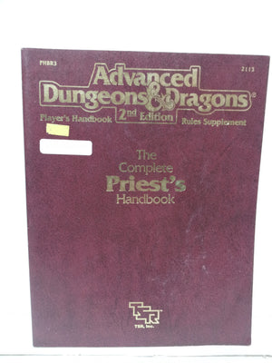 The Complete Priest'S Handbook, Second Edition (Advanced Dungeons & Dragons: Player'S Handbook Rules Supplement #2113,Used
