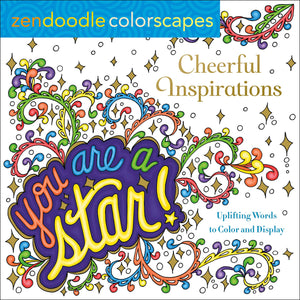 Zendoodle Colorscapes: Cheerful Inspirations: Uplifting Words to Color and Display,Used