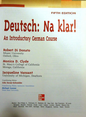 Deutsch, Na Klar!: An Introductory German Course (English and German Edition),Used