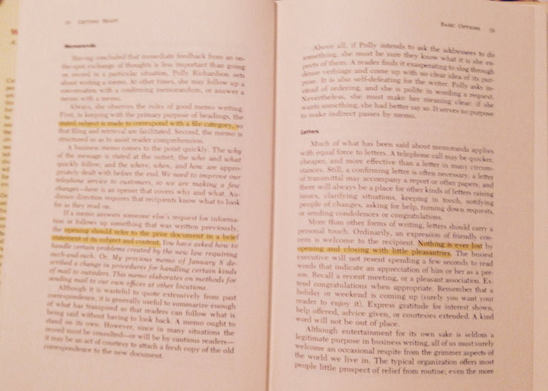 Write what you mean: A handbook of business communication,Used