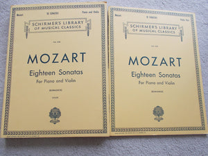 Mozart: Eighteen Sonatas For Piano And Violin (Schirmer'S Library Of Musical Classics, Vol. 836)