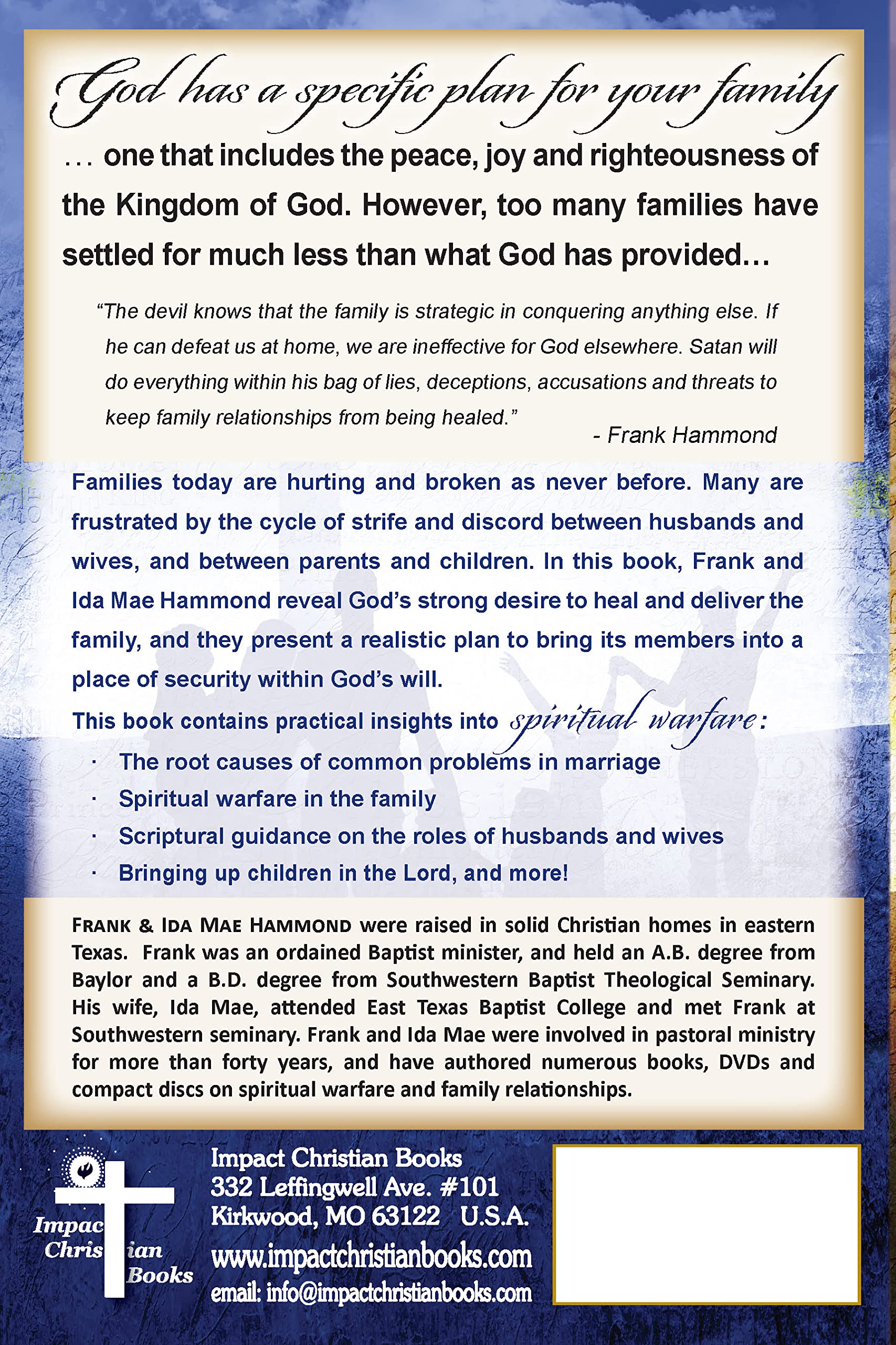 Kingdom Living for the Family: Restoring God's Peace, Joy & Righteousness in the Home,Used