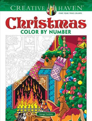 Creative Haven Christmas Color By Number (Adult Coloring Books: Christmas)