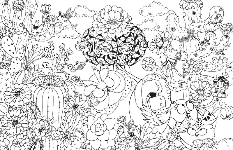 A Million Owls: Fine Feathered Friends To Color (Volume 5) (A Million Creatures To Color) (Volume 4)