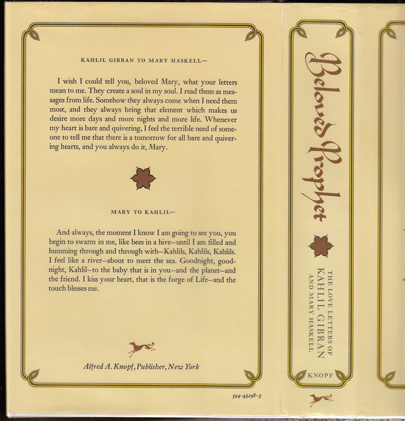 Beloved Prophet: The Love Letters Of Kahlil Gibran And Mary Haskell, And Her Private Journal,New