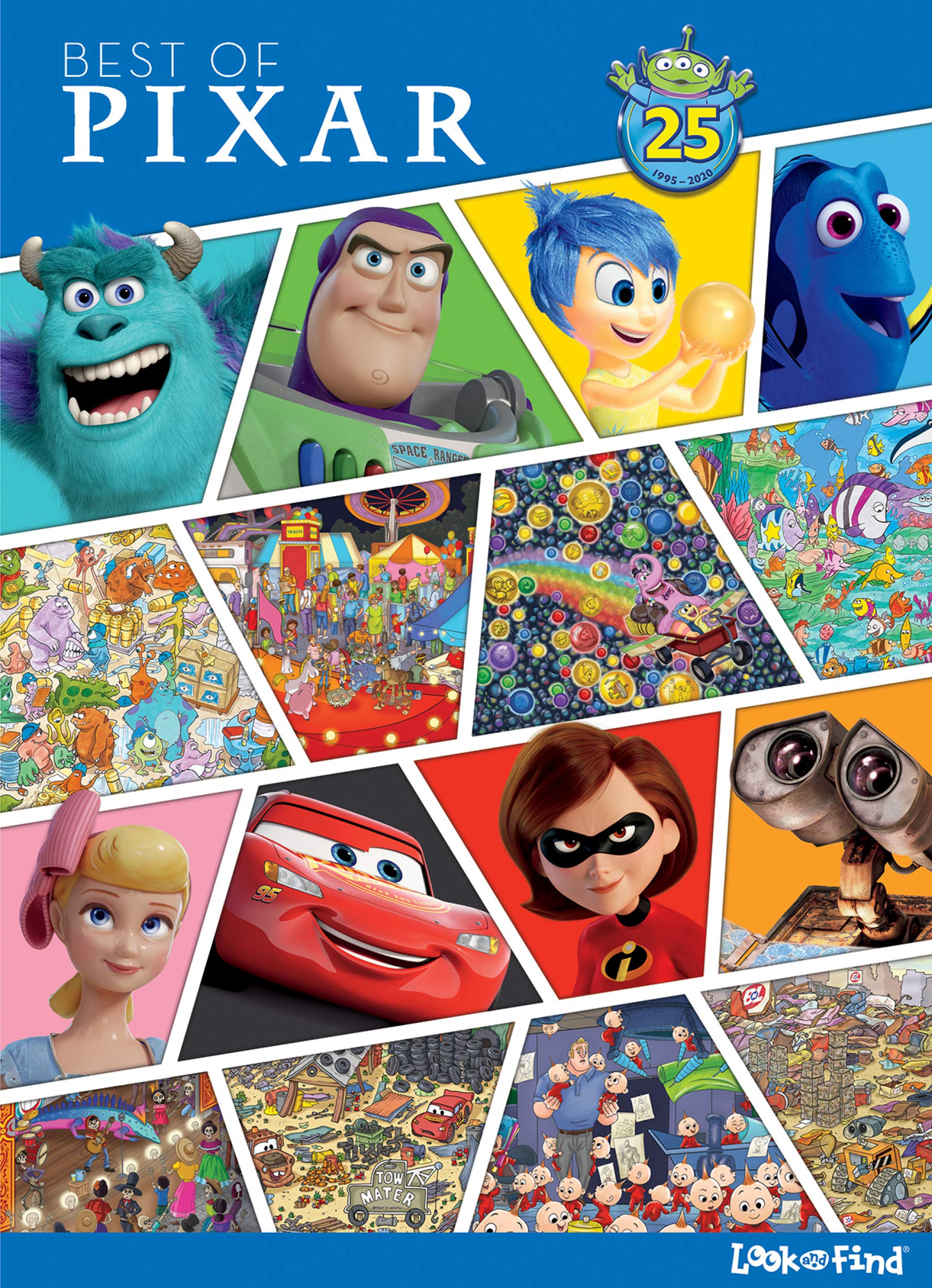 Best of Pixar Look and Find Activity Book  Includes Toy Story, Cars, and More!  PI Kids,Used
