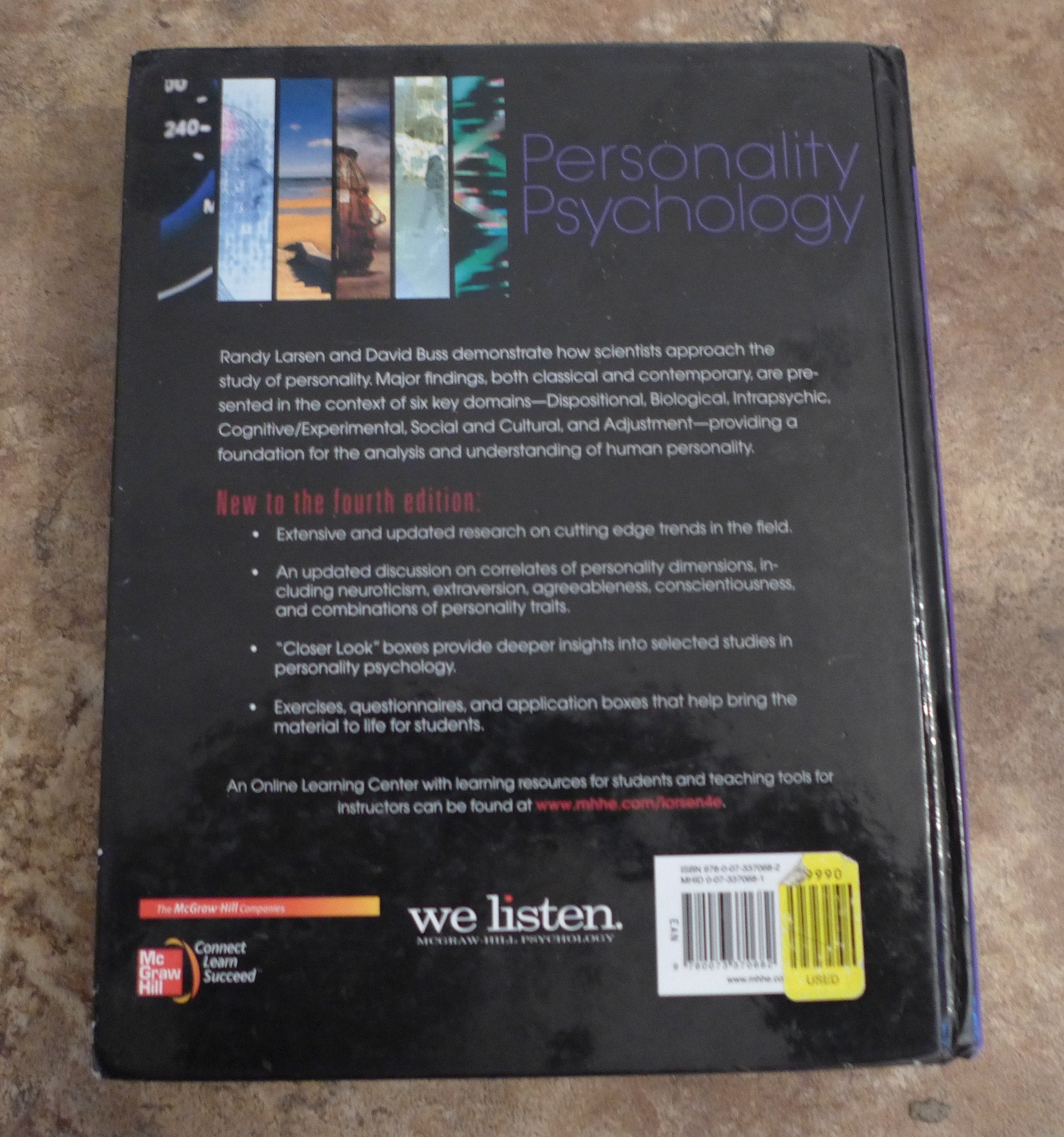 Personality Psychology: Domains of Knowledge About Human Nature, 4th Edition,New
