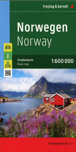Norway 1:600K Road Map FB (English, French and German Edition),Used