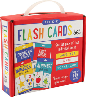 Flash Cards Value Pack  Set of 4 (Alphabet, First Words, Numbers, Colors & Shapes),New