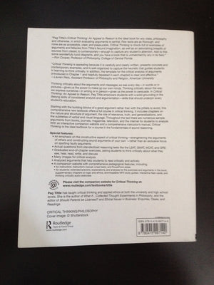 Critical Thinking: An Appeal to Reason,Used