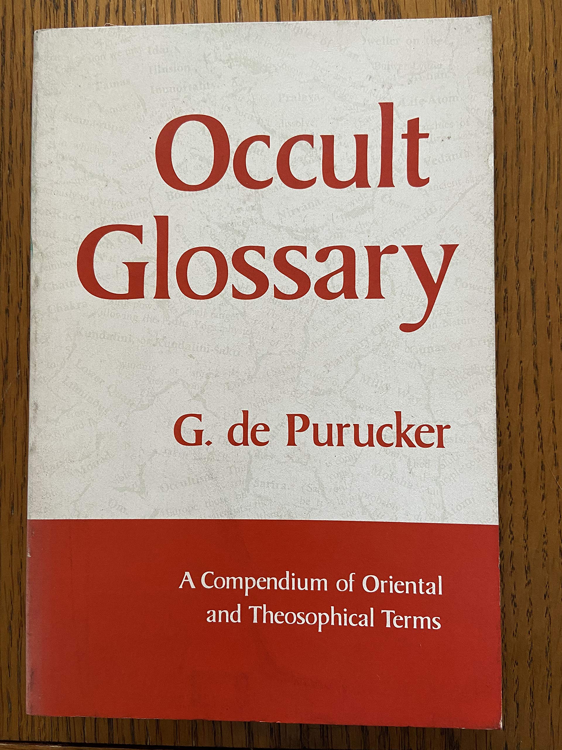 Occult Glossary,Used