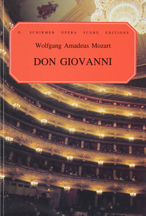 Don Giovanni Paper Italian English Vocal Score,New