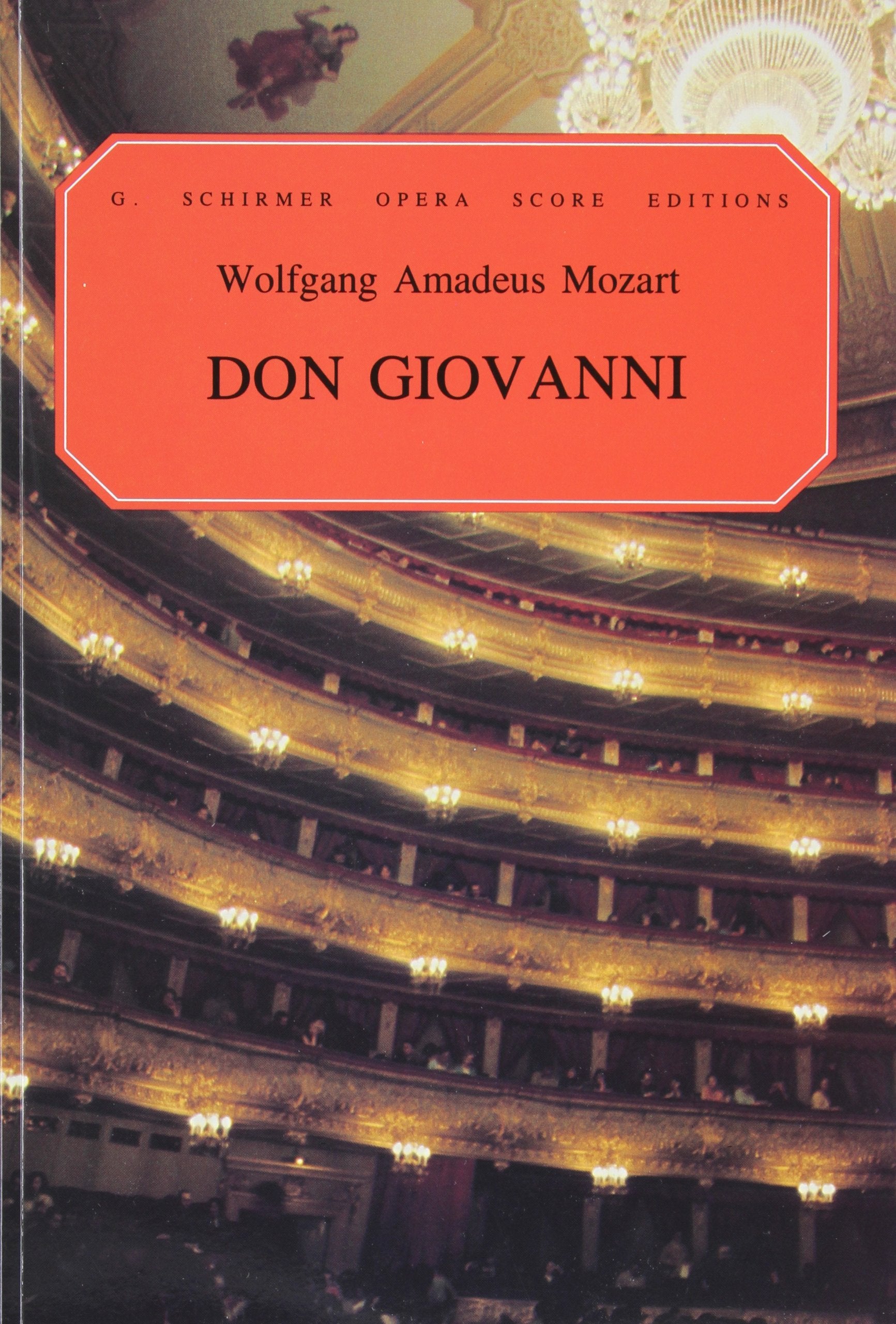 Don Giovanni Paper Italian English Vocal Score,Used