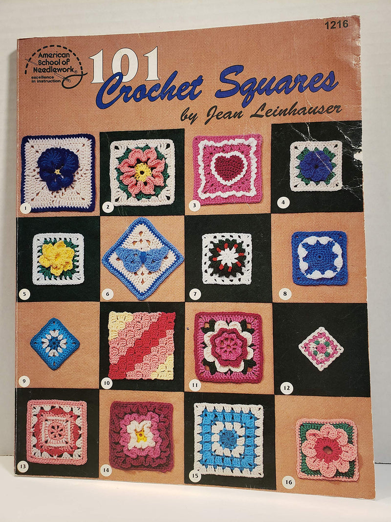 101 Crochet Squares (#1216)-used