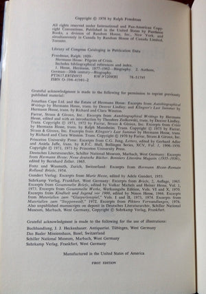 HERMAN HESSE BIOGRAPHY,Used