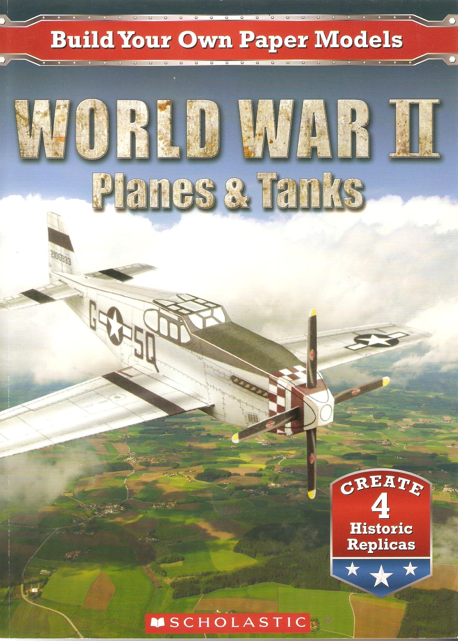 Example Product Manufacturer World War II Planes & Tanks Paper Models Building Kit