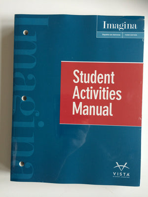 IMAGINA:ESPANOL SIN BARRERASSTUDENT ACTIVITIES MANUAL,Used