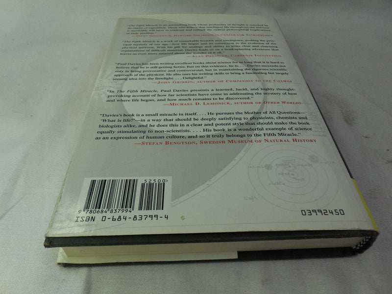The Fifth Miracle: The Search for the Origin and Meaning of Life,Used