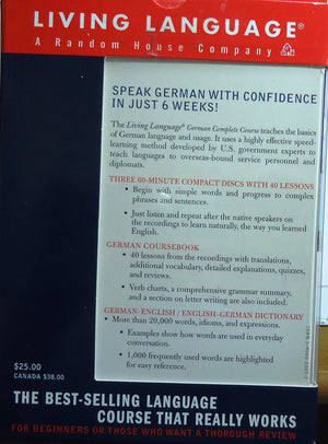 German Complete Course: Basicintermediate, Compact Disc Edition (Ll(R) Complete Basic Courses)