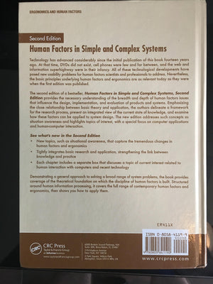 Human Factors In Simple And Complex Systems, Second Edition,Used
