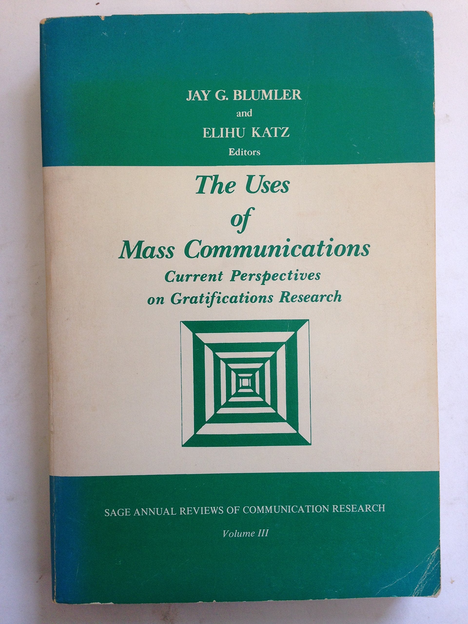 The Uses of Mass Communications: Current Perspectives on Gratifications Research (SAGE Series in Communication Research),Used