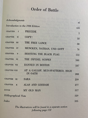 Disturber Of The Peace: The Life Of H.L. Mencken (Commonwealth Classics In Biography),Used
