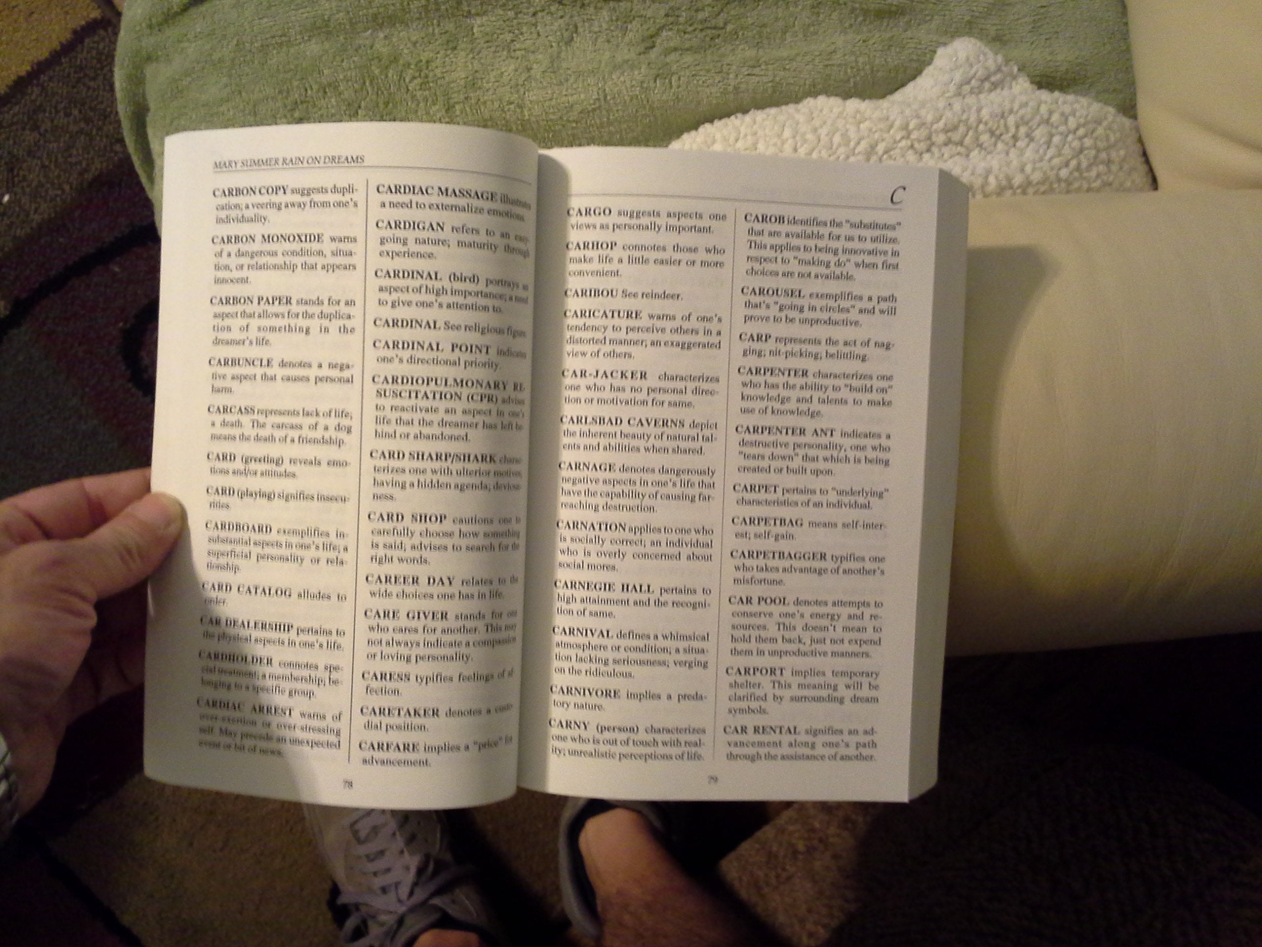 Mary Summer Rain's Guide to Dream Symbols,Used