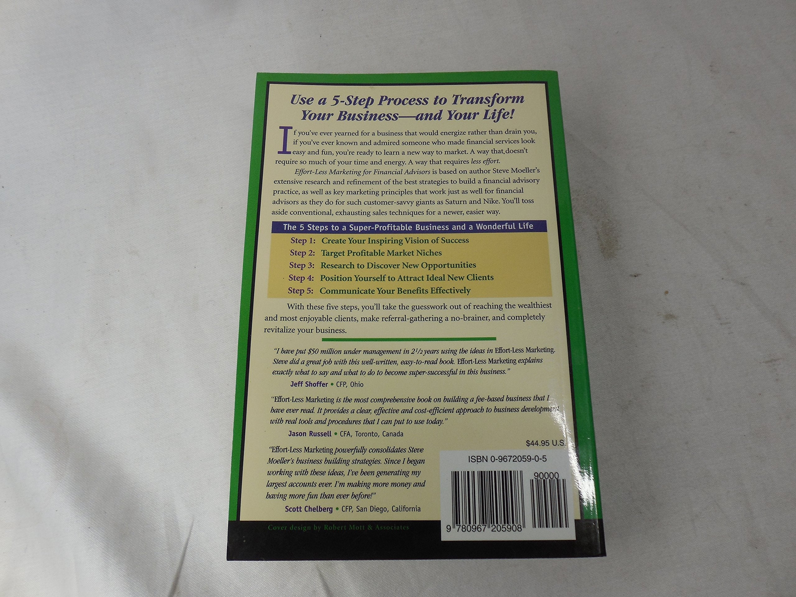 EffortLess Marketing for Financial Advisors,Used