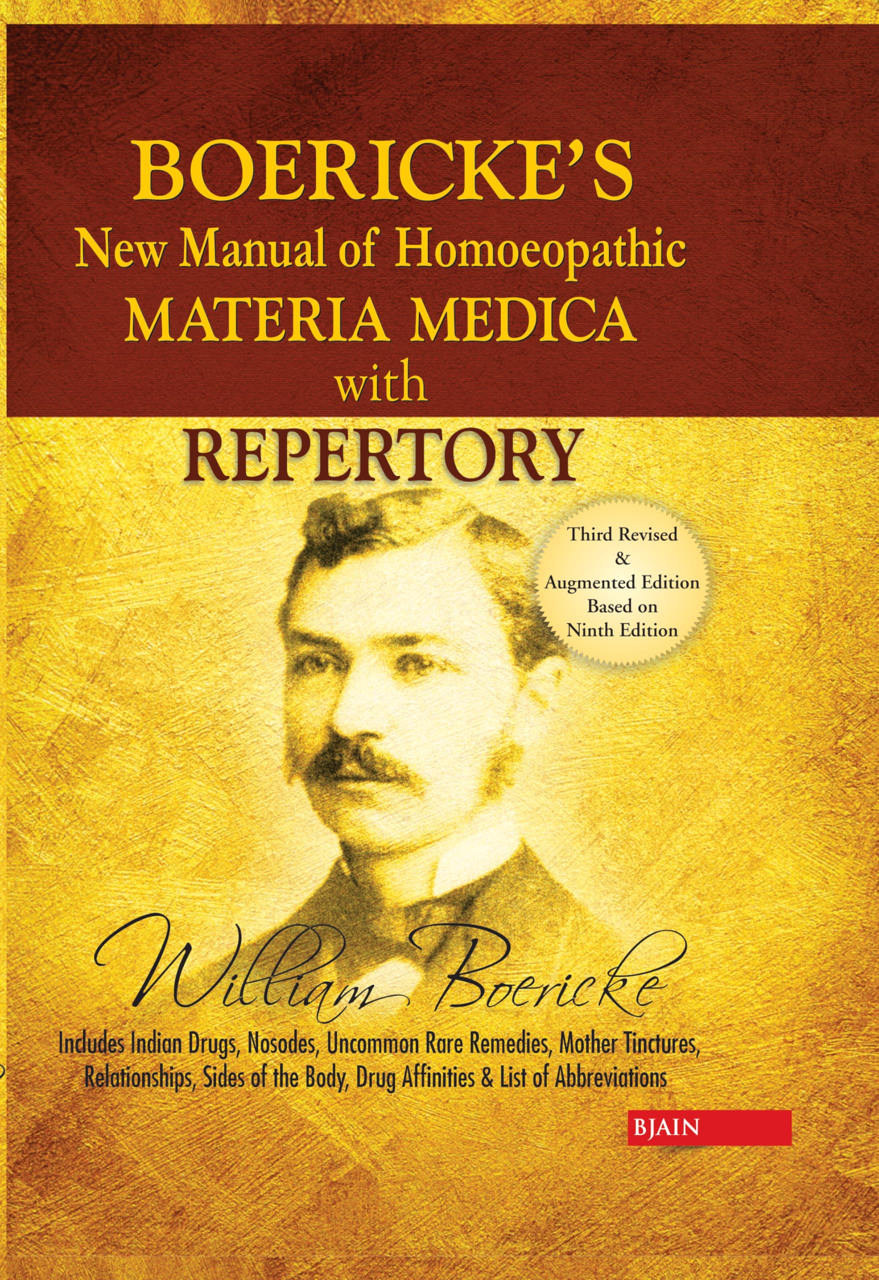 Boericke's New Manual of Homeopathic Materia Medica with Repertory,New