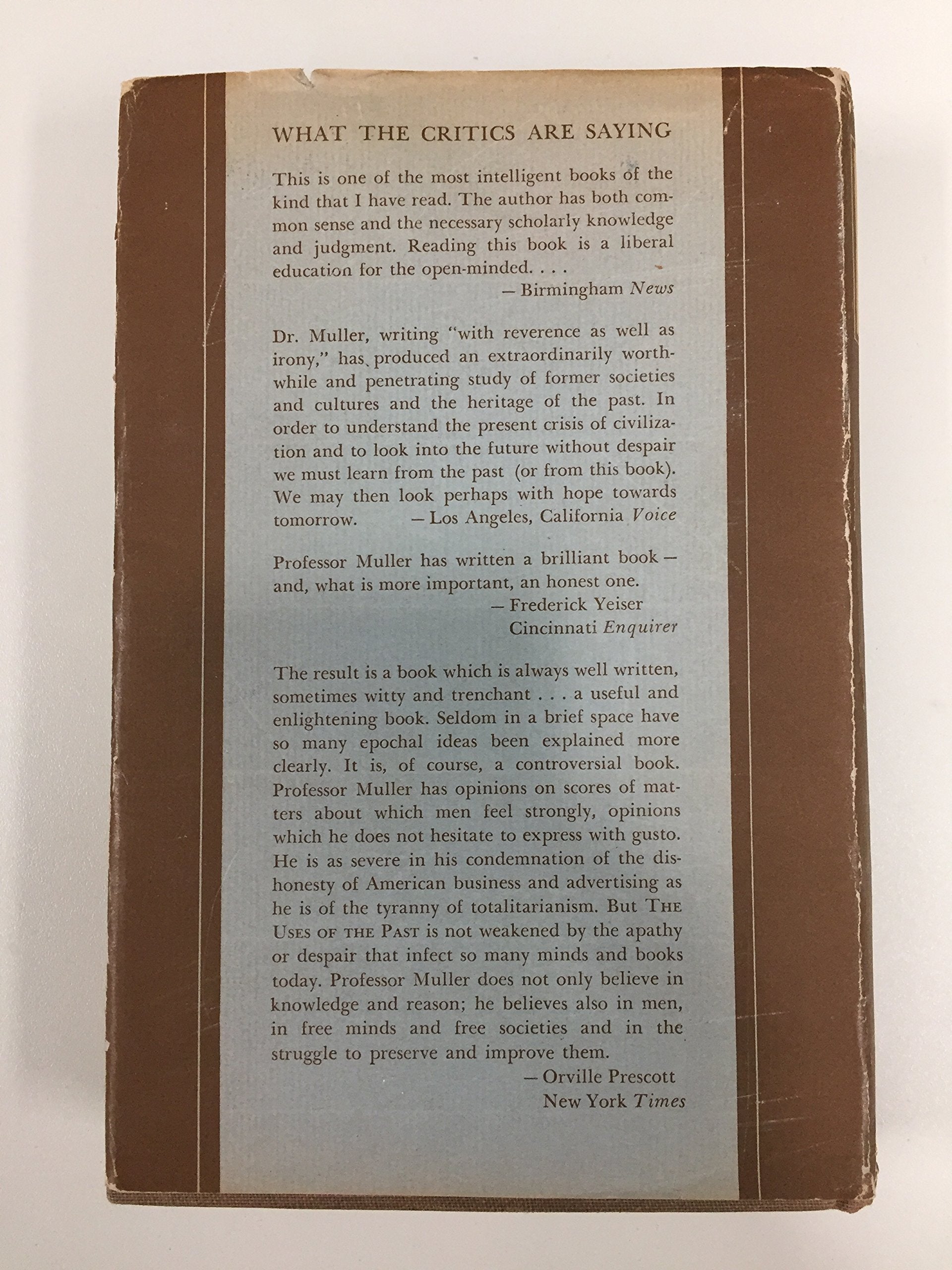 The Uses of the Past: Profiles of Former Societies,Used