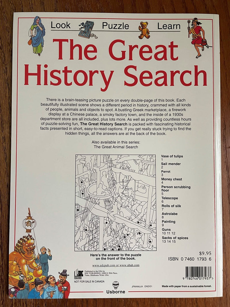 The Great History Search (Look, Puzzle, Learn Series),Used