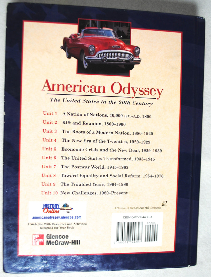 American Odyssey: The United States in the 20th Century,Used