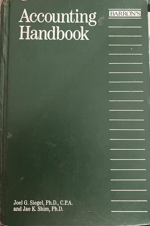 Accounting Handbook (BARRON'S ACCOUNTING HANDBOOK),Used