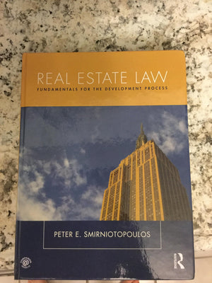 Real Estate Law: Fundamentals for The Development Process,Used