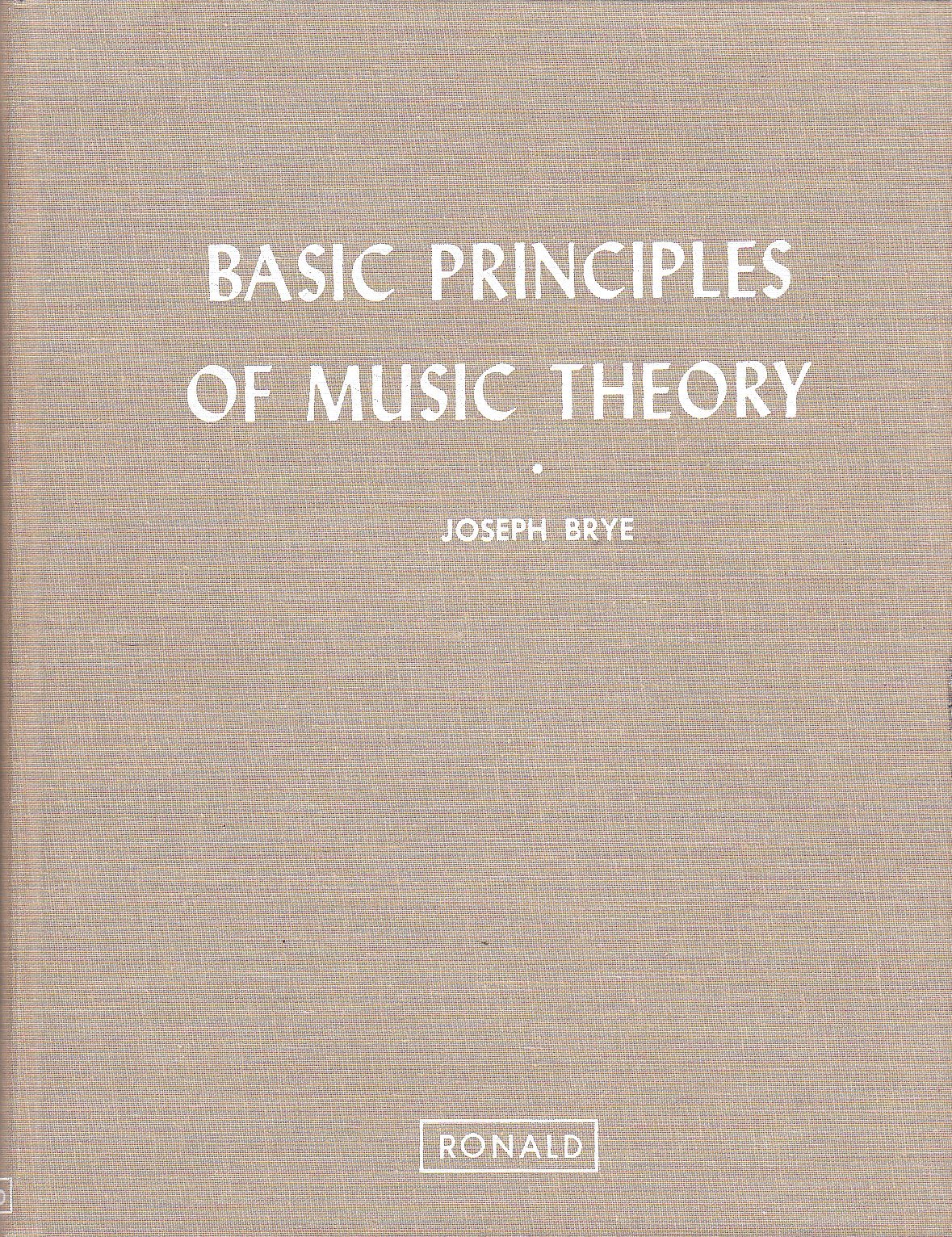 Basic Principles of Music Theory,Used