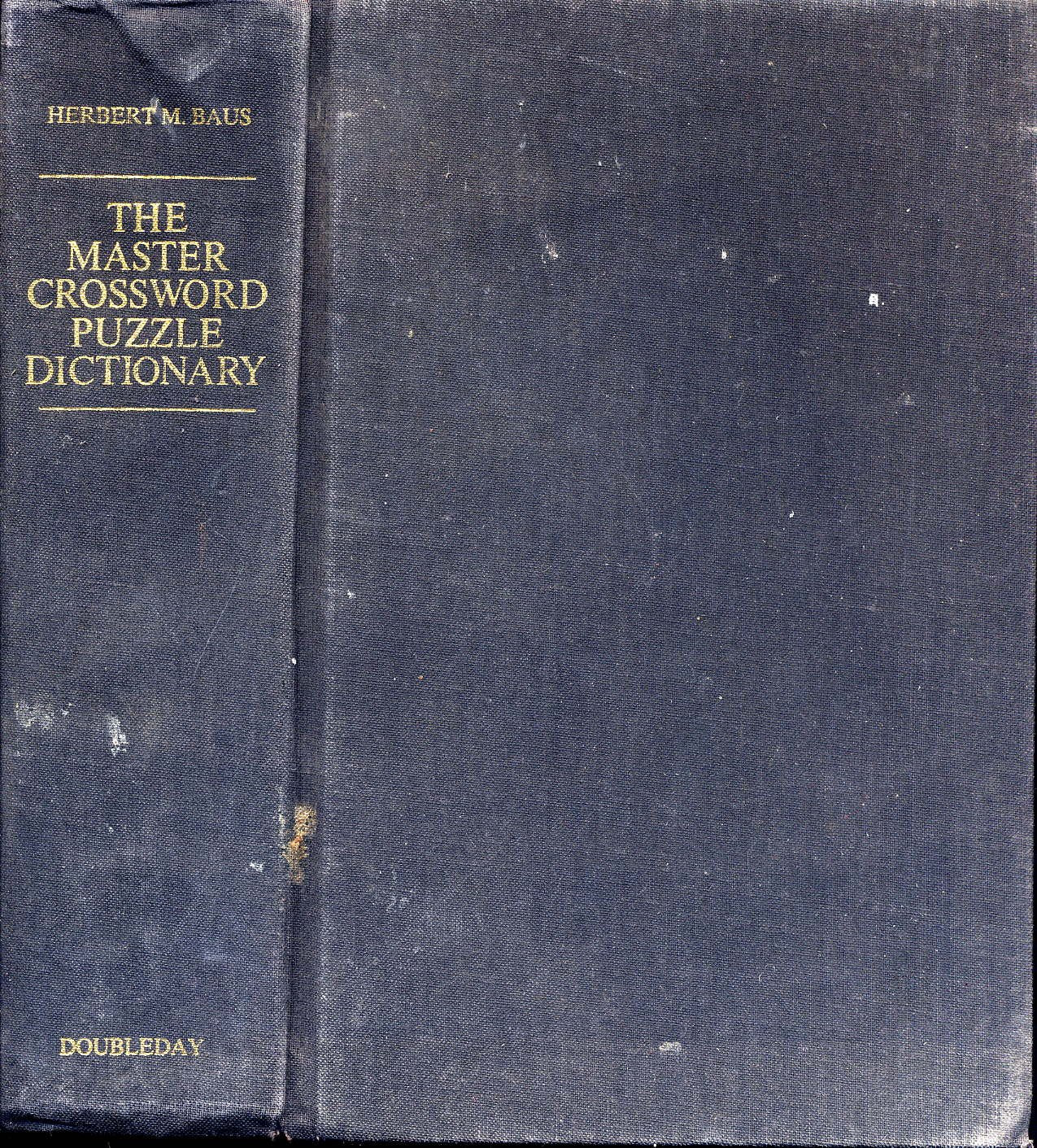 The Master Crossword Puzzle Dictionary,Used