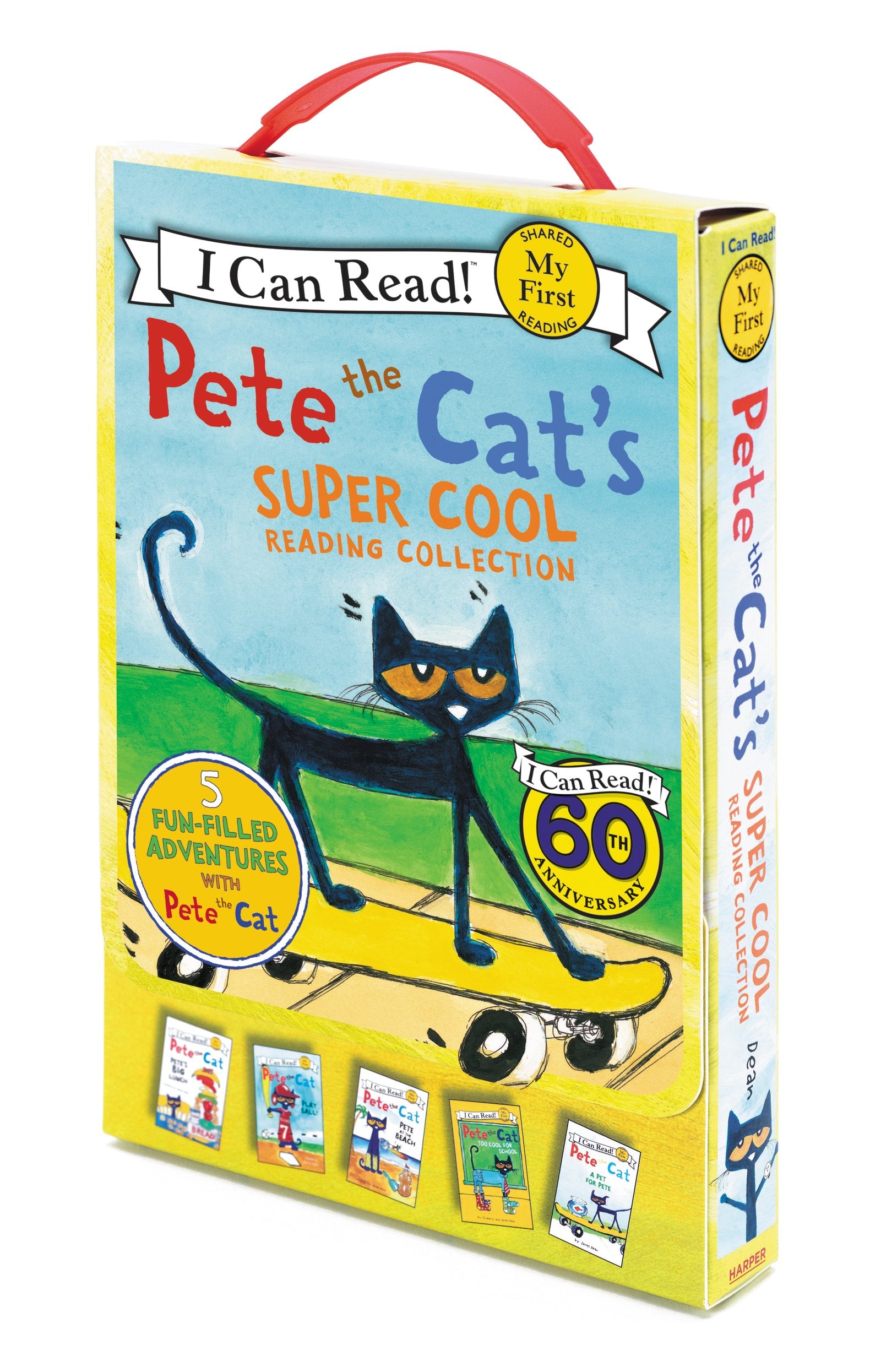 Pete The Cat'S Super Cool Reading Collection: A Box Of 5 I Can Read Favorites For Beginner Readers (My First I Can Read)