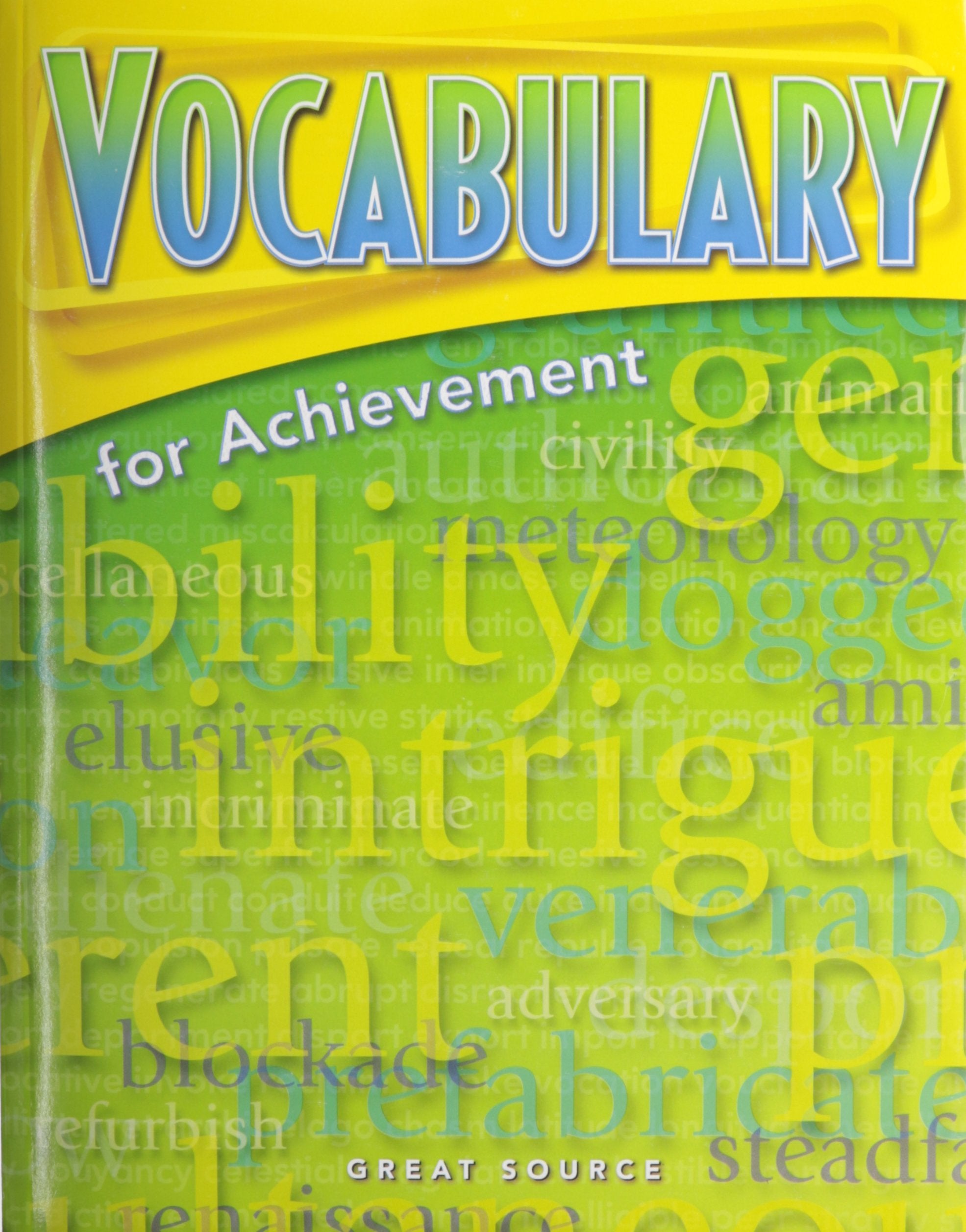 Student Edition Grade 8 2006: Second Course (Great Source Vocabulary for Achievement),Used