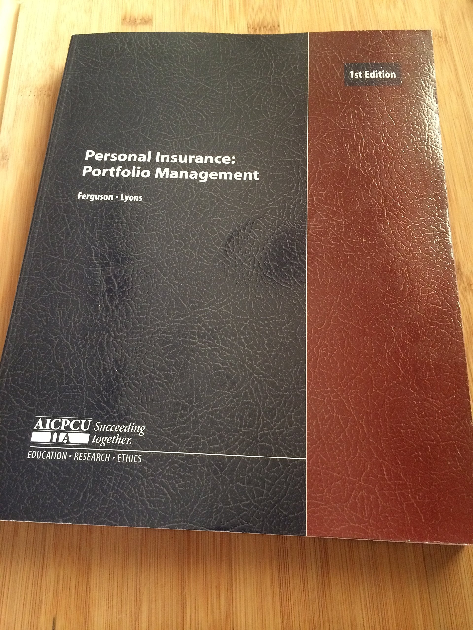 Personal insurance: Portfolio management,Used