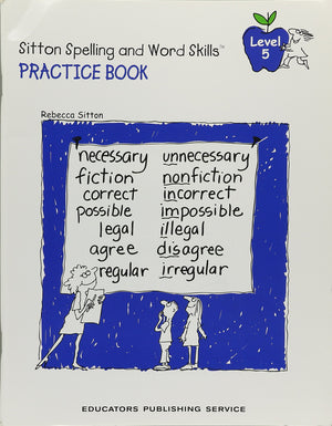 Rebecca Sitton's Practice Book for Learning Spelling and Word Skills for Students (Level 5),Used