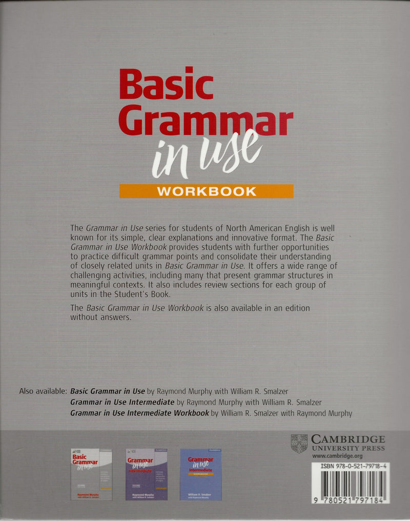 Basic Grammar in Use Workbook with Answers,Used